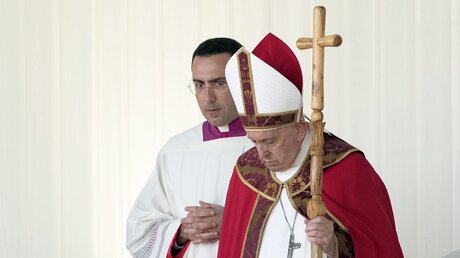 Papst Franziskus in Kasachstan / © Andrew Medichini (dpa)
