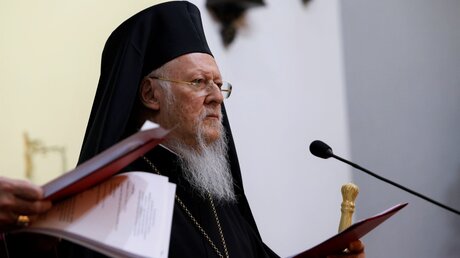 Bartholomaios I., griechisch-orthodoxer Patriarch von Konstantinopel und Ehrenoberhaupt der Weltorthodoxie / © episkopat.pl (KNA)
