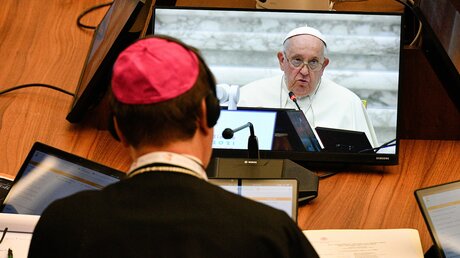 Beginn der Weltsynode mit Papst Franziskus / © Vatican Media/Romano Siciliani (KNA)