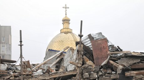 Odessa: Wohnhäuser liegen nach Angriffen in Trümmern / © Uncredited (dpa)