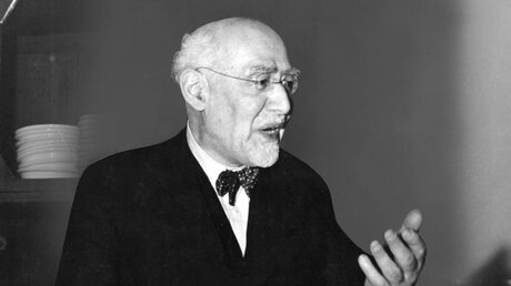 Rabbiner Leo Baeck im Jahr 1948 / © Archiv Leo-Baeck.Org/Jüd. Allgem (epd)