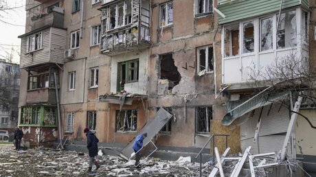 Zerstörung in Mariupol / © Evgeniy Maloletka (dpa)