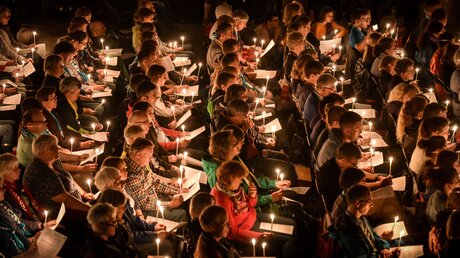 Vigil beim Katholikentag 2018 / ©  Julia Steinbrecht (KNA)