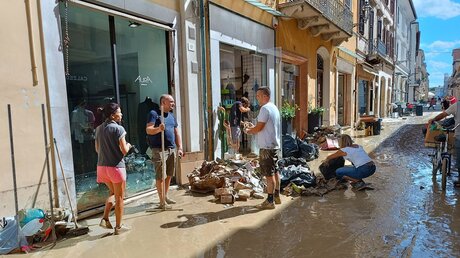 Überschwemmungen in Italien / © Gabriele Moroni/LaPresse/AP (dpa)