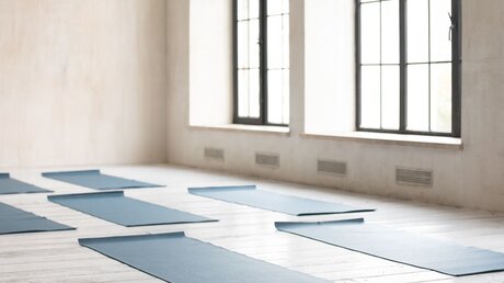 Symbolbild Yoga-Matten in einer Halle / © fizkes (shutterstock)