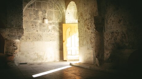 Die Tür einer Kirche steht weit offen / © ANDRANIK HAKOBYAN (shutterstock)
