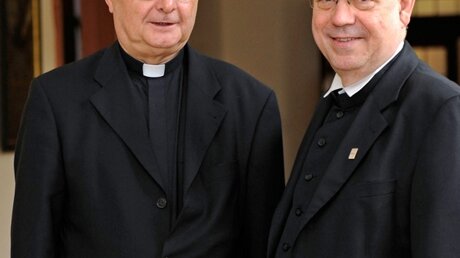 Erzbischof Zollitsch und Präses Schneider (KNA)