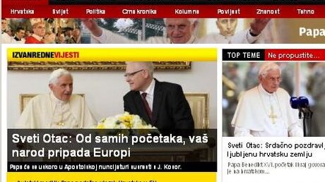 Die überregionale Tageszeitung "Vecernji list" (DR)
