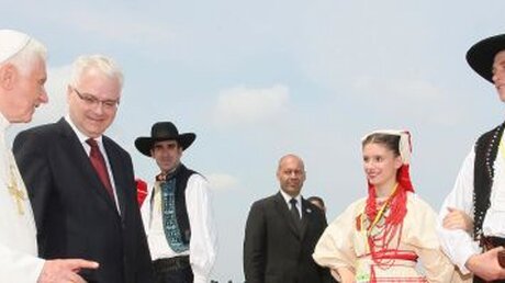 Papst Benedikt XVI. in Kroatien (KNA)