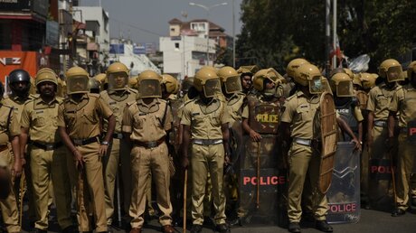 Indien: Polizeieinsatz nach Tempelöffnung für Frauen / © R.S. Iyer (dpa)