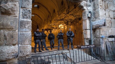 Polizei in Jerusalemer Altstadt  (KNA)