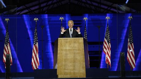 Joe Biden hält eine Ansprache / © Andrew Harnik/AP (dpa)