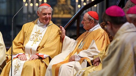 Kardinal Müller (l.) neben Kardinal Meisner im Jahr 2015 / © Robert Boecker (Kirchenzeitung Koeln)