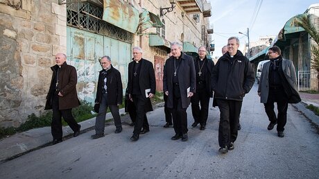 Katholische Bischöfe in Hebron / © Andrea Krogmann (KNA)