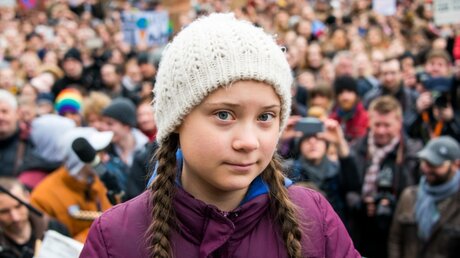 Klimaaktivistin Greta Thunberg / © Daniel Bockwoldt (dpa)