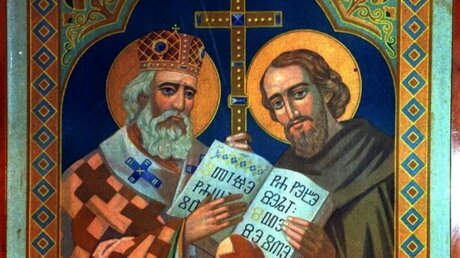 Die Ostheiligen Kyrill und Methodius / © Harald Oppitz (KNA)