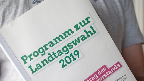 Landtagswahl-Programmantrag der Grünen Thüringen / © Michael Reichel (dpa)
