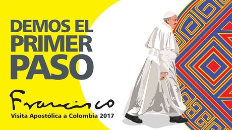"Lasst uns den ersten Schritt machen!" - Das Motto der Papstreise nach Kolumbien / © Kolumbianische Bischofskonferenz (CEC)