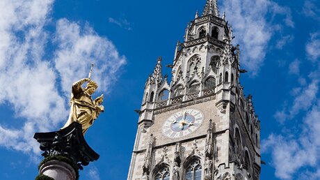 Marien-Statue in München / © Peter Kneffel (dpa)
