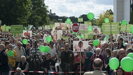 Tausende Teilnehmer beim "Marsch für das Leben"  / © Paul Zinken (dpa)