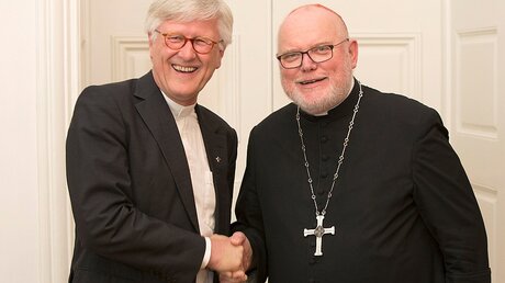 Reinhard Kardinal Marx und Heinrich Bedford-Strohm (l.) (epd)