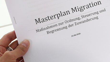 "Masterplan Migration" der CSU / © Stephan Jansen (dpa)