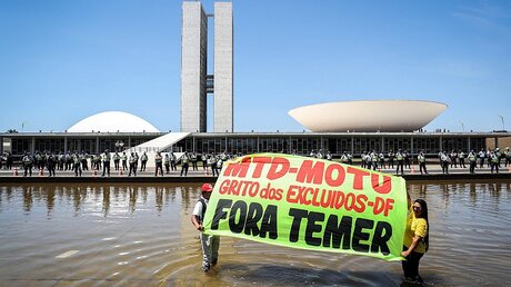 Proteste gegen Michel Temer / © Fernando Bizerra Jr. (dpa)