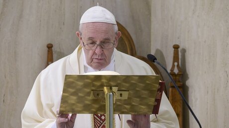 Messe mit Papst Franziskus / © Vatican Media/Romano Siciliani (KNA)