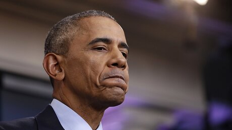 Tief durchatmen: Barack Obama / © Carolyn Kaster (dpa)