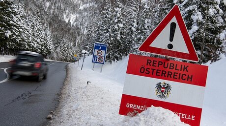 Grenzübergang nach Österreich / ©  Sven Hoppe (dpa)