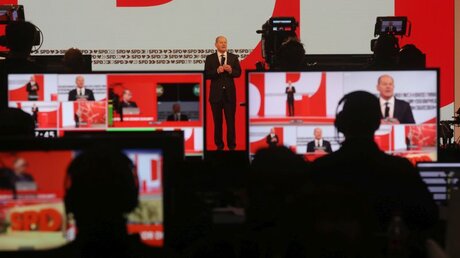 Online-Bundesparteitag der SPD in Berlin / © Wolfgang Kumm (dpa)