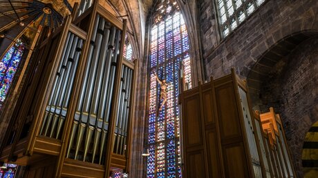 Orgel im Hohen Dom zu Aachen  / © Julia Steinbrecht (KNA)
