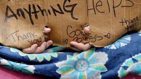 Obdachlose in den USA / © Justin Lane (dpa)