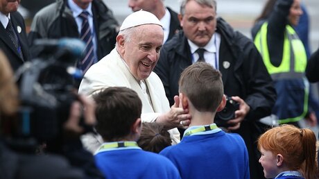 Papst besucht in Irland den Wallfahrtsort Knock / © Yui Mok (dpa)