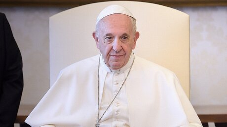 Papst Franziskus am 24. Mai 2019 im Vatikan. / © Stefano Spaziani/Romano Siciliani (KNA)