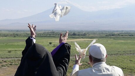 Frieden ist dem Papst ein wichtiges Anliegen / © L'osservatore Romano (dpa)