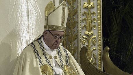 Papst Franziskus feiert eine ökumenische Vesper / © Cristian Gennari (KNA)
