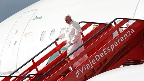Papst Franziskus in Bogota / © Paul Haring (KNA)