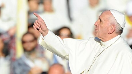 Papst Franziskus in Florenz / © Maurizio Degl' Innocenti (dpa)