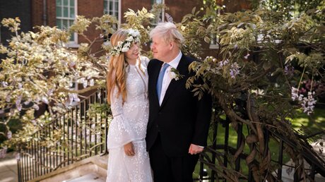 Boris Johnson heiratete zum dritten Mal - katholisch / © Rebecca Fulton/Downing Street (dpa)