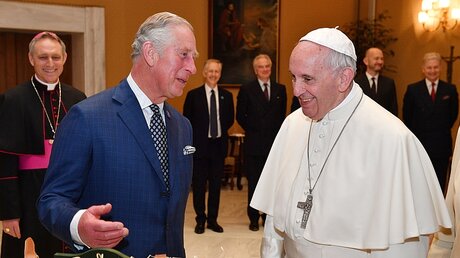 Papst Franziskus trifft Prinz Charles  / © Tim Rooke/PA Wire (dpa)