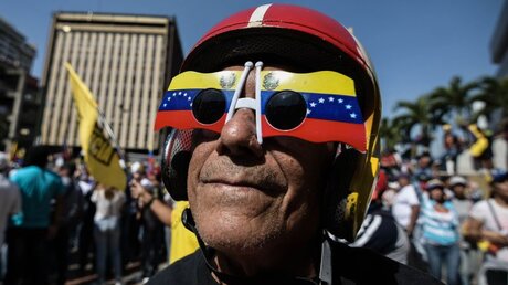 Protest in Caracas gegen Nicolás Maduro / © Roman Camacho (dpa)