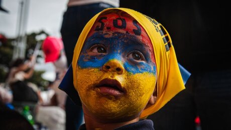 Protest in Kolumbien / © Chepa Beltran (dpa)