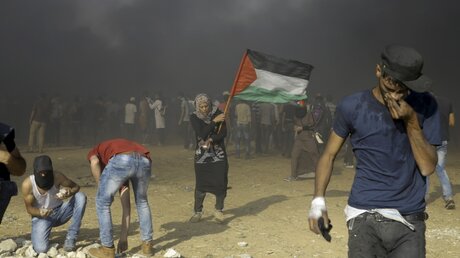 Proteste im Gaza-Streifen / © Adel Hana (dpa)
