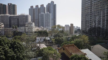 Blick auf Hongkong / © Jerome Favre (dpa)