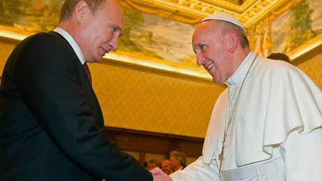 Putin beim Papst (Archiv) (KNA)