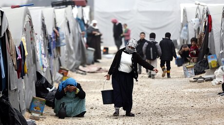 Syrische Flüchtlinge / © Sedat Suna (dpa)