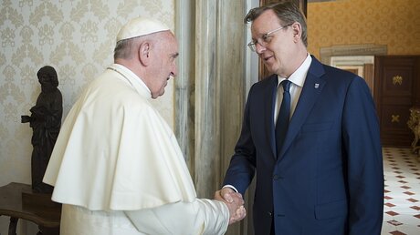 Thüringens Ministerpräsident Ramelow zu Besuch beim Papst / © photovat.com (dpa)