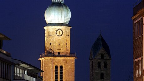 Der Turm der Dortmunder Reinoldikirche / © Bernd Thissen (dpa)