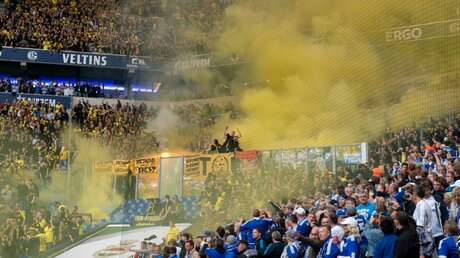 Revierderby zwischen Schalke und Dortmund  (dpa)